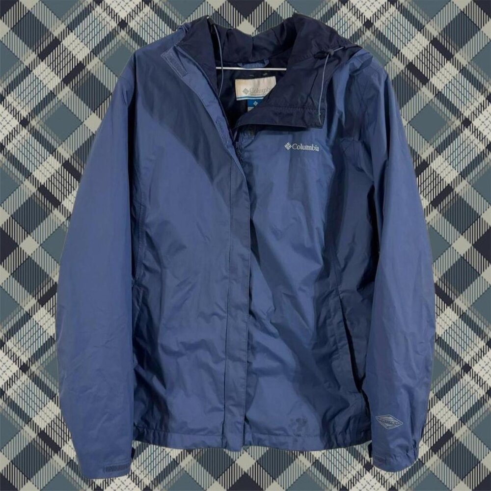 Columbia Omni-Tech blue windbreaker jacket womens size XL